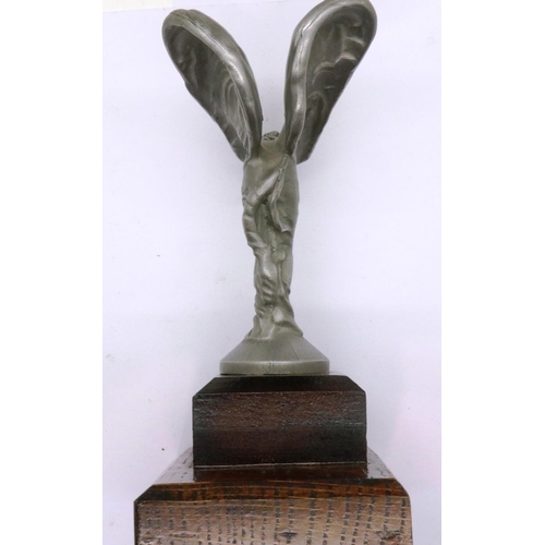 85 - Rolls Royce matte Flying Lady car mascot, H: 16 cm. P&P Group 1 (£14+VAT for the first lot and £1+VA... 