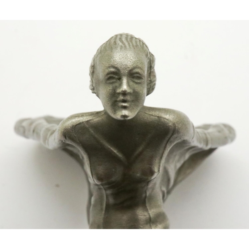 85 - Rolls Royce matte Flying Lady car mascot, H: 16 cm. P&P Group 1 (£14+VAT for the first lot and £1+VA... 