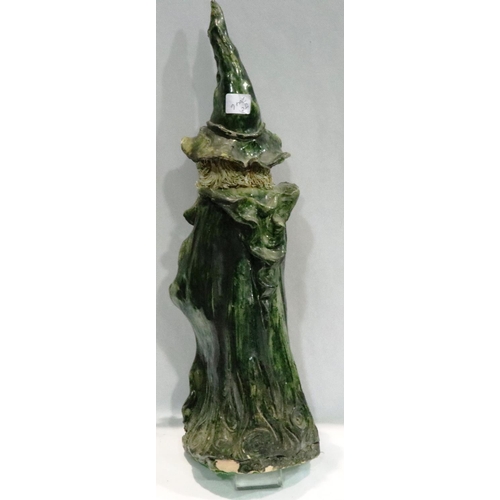 249 - Figurine of a Wizard by Joy Pamphilon possibly Merlin, some damage to hat, H: 45 cm. Not available f... 