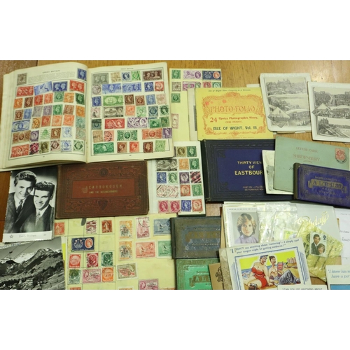 364 - Mixed postcards, letter cards and stamps. P&P Group 1 (£14+VAT for the first lot and £1+VAT for subs... 