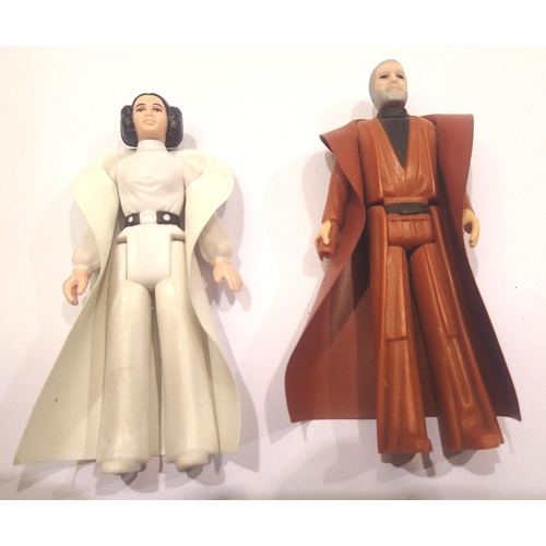 2046 - Star Wars - two original vintage Kenner / Palitoy made Star Wars action figures: Princess Leia and O... 