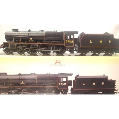 2069 - OO scale Hornby R3614, Patriot class, 5521 Rhyl, LMS black. In excellent condition, slight storage w... 