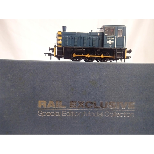 2128 - OO scale Bachmann 31-360Y class 03 diesel, blue 03160, L/Ed of 500, rail exclusive. In very near min... 