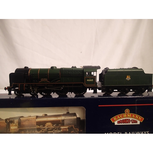 2134 - OO scale Bachmann 31-284 Royal Scot class, 46165 The Ranger, Green 46165 Early Crest, in excellent c... 