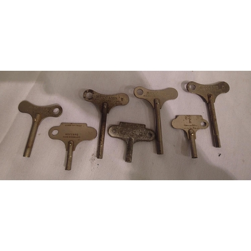 2166 - Six Meccano keys and Hornby example. P&P Group 1 (£14+VAT for the first lot and £1+VAT for subsequen... 