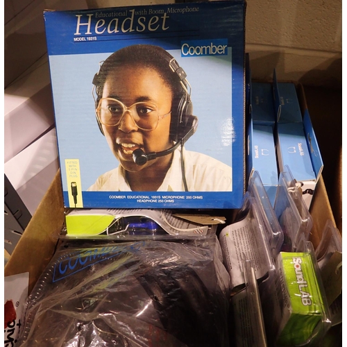 1061 - Quantity of headphones and headsets. Not available for in-house P&P