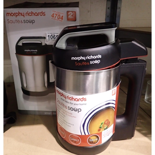 1065 - Morphy Richards Saute & Soup, 1.6 litre capacity, boxed, working at time of lotting. P&P Group 2 (£1... 