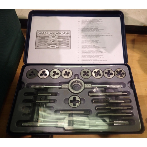 1753 - Complete tap and die set. Not available for in-house P&P