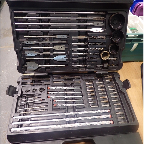 1754 - Cased set of drill bits. Not available for in-house P&P