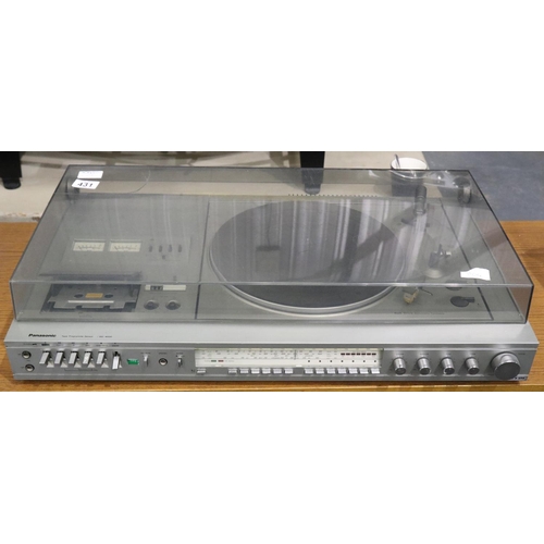 431 - Panasonic SG-4000 HiFi system with record deck, tuner and cassette. All electrical items in this lot... 