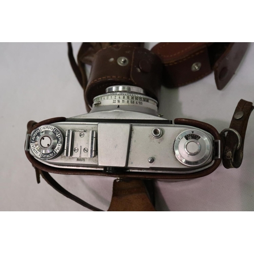 434 - Kodak Retinette camera with compur-rapid lens, cased with accessories. P&P Group 1 (£14+VAT for the ... 