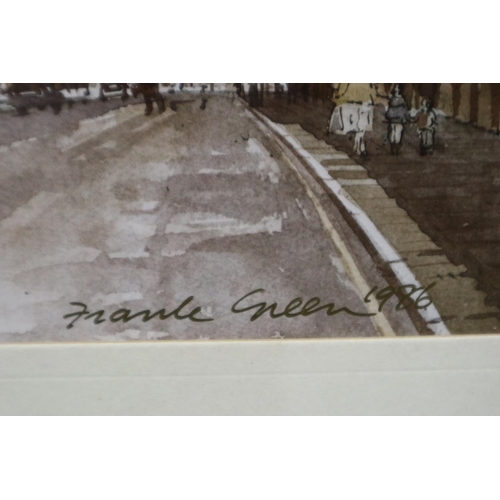 3009 - Frank Green (b.1943): print, The Liverpool Collegiate, Shaw Street, 26 x 40 cm. Not available for in... 