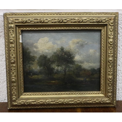 3050 - In the manner of John Constable (1776-1837) oil on wood panel, unsigned, 15 x 12 cm. Not available f... 