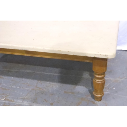 3116 - Large painted pine coffee table, 86 x 154 x 50 cm H. Not available for in-house P&P