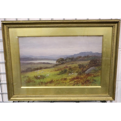 2001 - John Cuthbert Salmon (1844-1917): watercolour, Lakeside Landscape with Sheep, 53 x 33 cm. Not availa... 