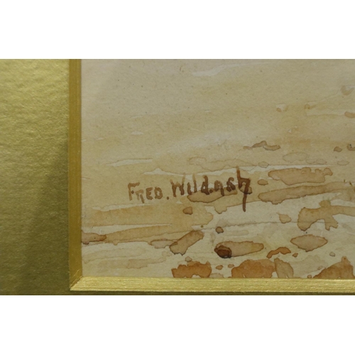 2009 - Fred Wildash (19th / 20th century): a pair of watercolours, coastal landscapes, each 30 x 55 cm. Not... 