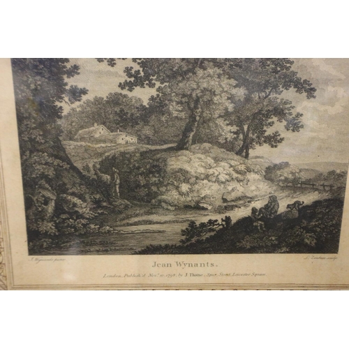 2025 - Six 18th century monochrome etchings after Adrian Dekker, Jean Wynants and others, each 25 x 21 cm, ... 