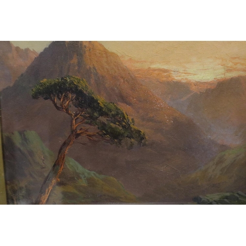 2028 - Abraham Boel (1867-1932): a pair of oils on canvas, A Golden Eve & Passing of the Mist - Loch Arkrai... 