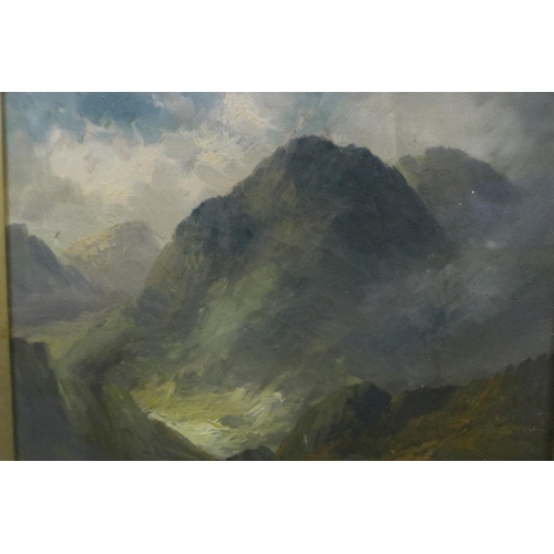 2028 - Abraham Boel (1867-1932): a pair of oils on canvas, A Golden Eve & Passing of the Mist - Loch Arkrai... 