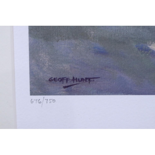 2042 - Geoff Hunt RSMA (b. 1946): artist signed, limited edition colour print, Pacific Haven, 676/750, 50 x... 