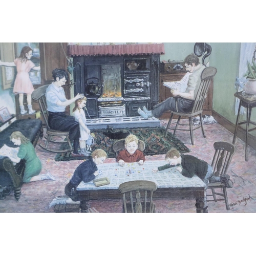 2047 - Tom Dodson (1910-1991), limited edition print, Evening at Home, limited edition 794/850, 40 x 30 cm ... 