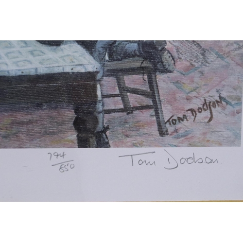 2047 - Tom Dodson (1910-1991), limited edition print, Evening at Home, limited edition 794/850, 40 x 30 cm ... 