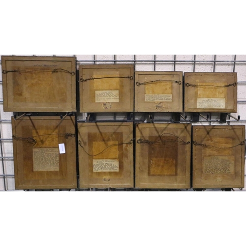 2078 - George Baxter (1804-1867): eight Victorian colour lithographs, mixed subjects, largest 10 x 14 cm. N... 