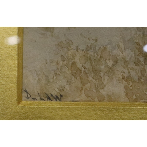 2092 - David Law RBA RPE (1831-1902): watercolour, punt on a river, 33 x 20 cm. Not available for in-house ... 