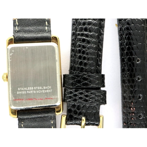 44 - Credit Suisse: ladies wristwatch with a 1.0g fine gold ingot, requires battery. P&P Group 1 (£14+VAT... 