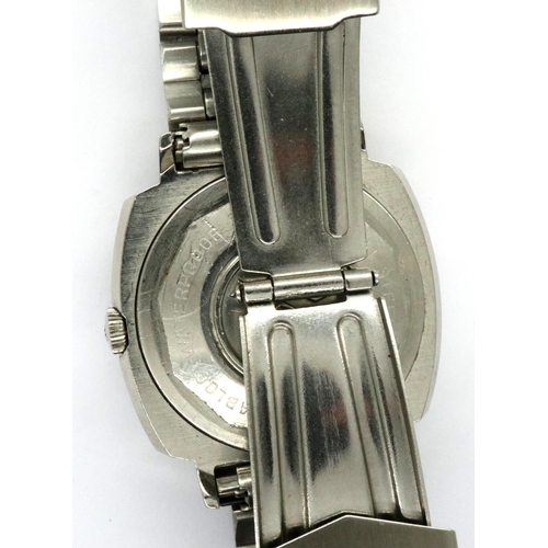 62 - Fortis: automatic Tuxedo wristwatch on stainless steel bracelet, working at lotting up. P&P Group 1 ... 