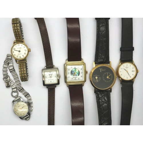 63 - Mixed ladies wristwatches to include Seiko and Excalibur (6). P&P Group 1 (£14+VAT for the first lot... 