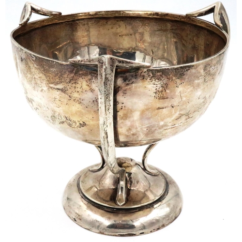 70 - Hallmarked silver trophy Fattorini & Sons, Sheffield Assay, H: 19 cm, 665g. P&P Group 2 (£18+VAT for... 