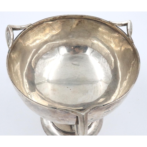 70 - Hallmarked silver trophy Fattorini & Sons, Sheffield Assay, H: 19 cm, 665g. P&P Group 2 (£18+VAT for... 