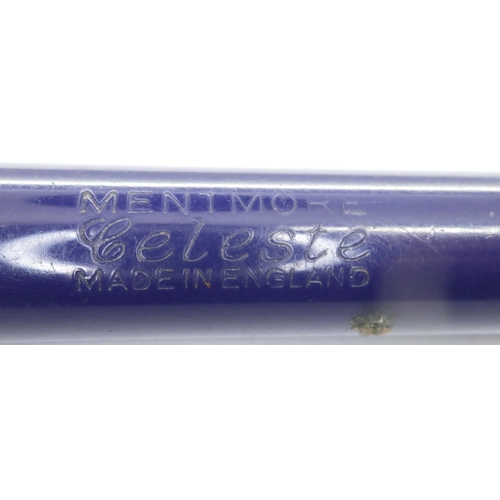 144 - Mentmore fountain pen with 14ct gold nib. P&P Group 1 (£14+VAT for the first lot and £1+VAT for subs... 