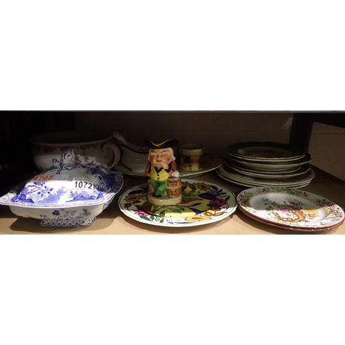 1072 - Mixed dinner plates including Copeland Spode and other ceramics. Not available for in-house P&P