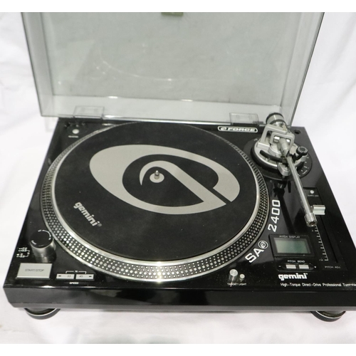 455 - Gemini SA-2400 turntable. Not available for in-house P&P