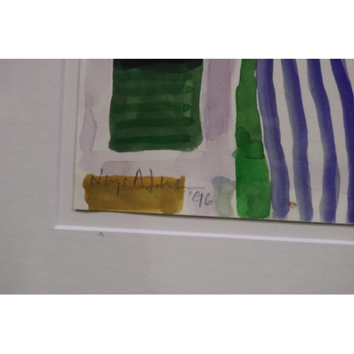 2103 - Nerys Anne Johnson (contemporary) watercolour on paper, Palazzo Campo San Boldo Venice, 22 x 25 cm, ... 