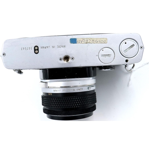 164 - Olympus OM1 camera with Zuiko 50 mm, F1.8 lens. P&P Group 2 (£18+VAT for the first lot and £3+VAT fo... 