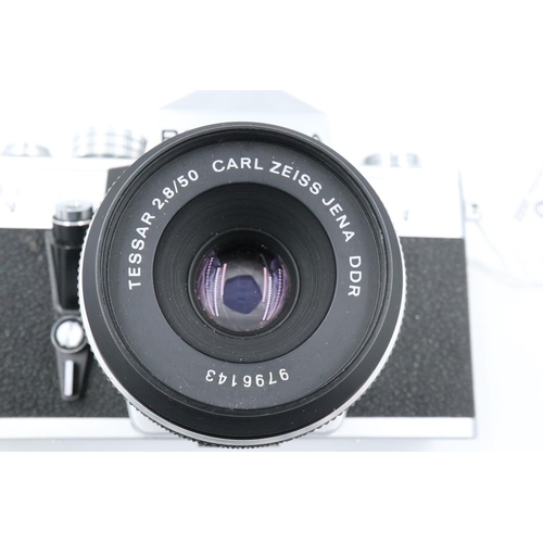 166 - Praktica LTL3 camera, with Carl Zeiss Tessar 50 mm F2.8 lens. P&P Group 2 (£18+VAT for the first lot... 