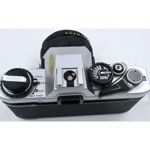 172 - Olympus OM10 camera with Zuiko 50 mm F1.8 lense and case. P&P Group 2 (£18+VAT for the first lot and... 