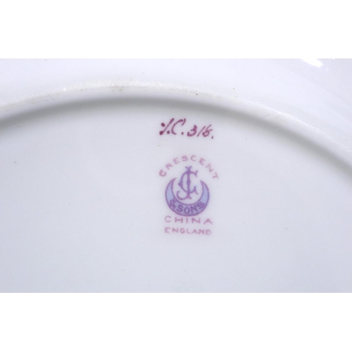 260 - Two George Jones Crescent China cabinet plates, largest D: 23 cm. P&P Group 2 (£18+VAT for the first... 