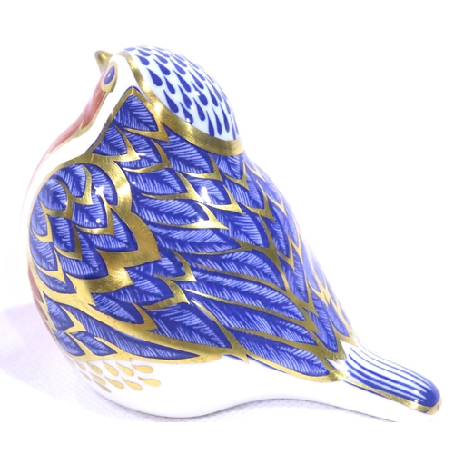 269 - Royal Crown Derby Robin, seconds quality, lacking stopper, L: 10 cm. P&P Group 1 (£14+VAT for the fi... 