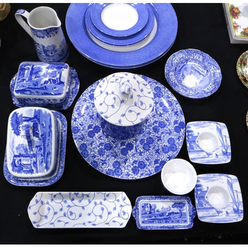 291 - Collection of mixed Spode ceramics including Italian Garden, no chips or cracks. (17) Not available ... 