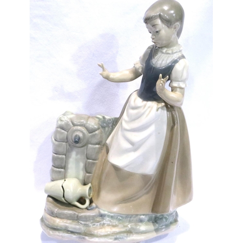 296 - Large Nao figurine, H: 27 cm, no chips or cracks. P&P Group 3 (£25+VAT for the first lot and £5+VAT ... 