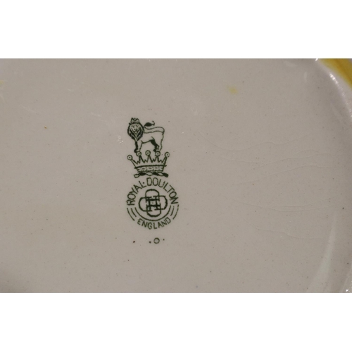 301 - Royal Doulton teapot in the Coaching Days pattern D2716 , L: 20 cm, slight crazing but otherwise goo... 