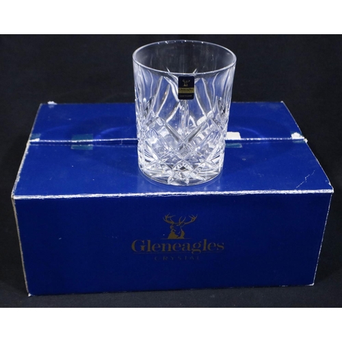 340 - Six boxed Gleneagles Crystal whisky tumblers. P&P Group 2 (£18+VAT for the first lot and £3+VAT for ... 