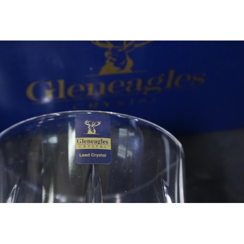 340 - Six boxed Gleneagles Crystal whisky tumblers. P&P Group 2 (£18+VAT for the first lot and £3+VAT for ... 