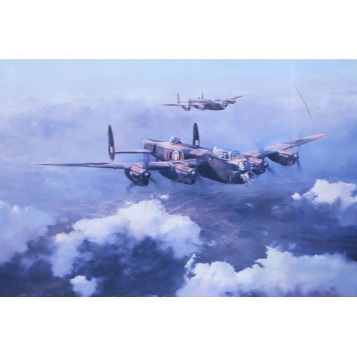 422 - Robert Taylor (b. 1946), first edition print, Lancaster, pencil signed by Group Captain Leonard Ches... 