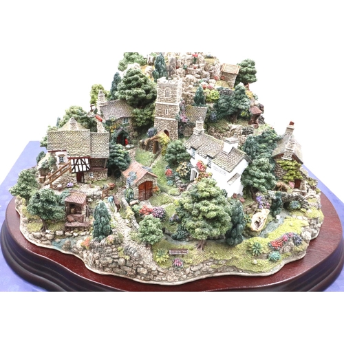 208 - Boxed Lilliput Lane limited edition no 0229, Coniston Crag, with deeds, 30 x 33 cm, excellent condit... 