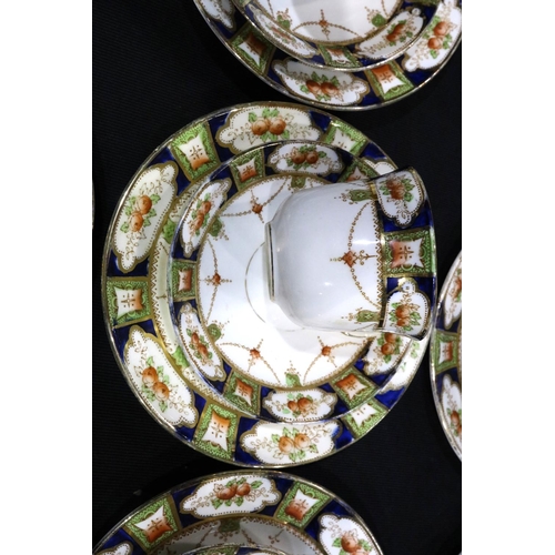 226 - Large Edwardian Boronian ware tea service by C & E, in good condition (43). Not available for in-hou... 